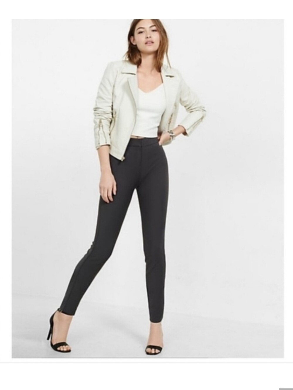 Express Dark Gray Women’s Slim Dress Pants